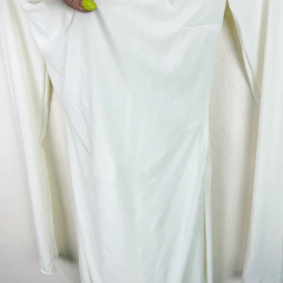 House of CB Milarose Dress Choker Long Sleeve Mesh Midi Dress Small - Picture 7 of 10